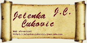 Jelenka Ćuković vizit kartica